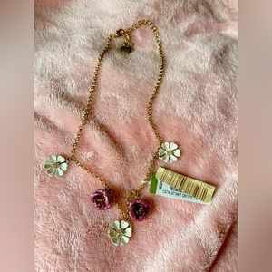 Betsey Johnson flower necklace